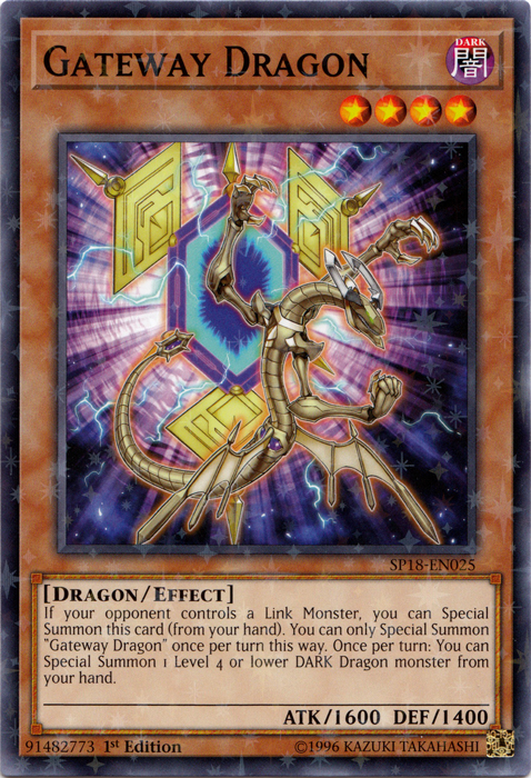 Gateway Dragon [SP18-EN025] Starfoil Rare 