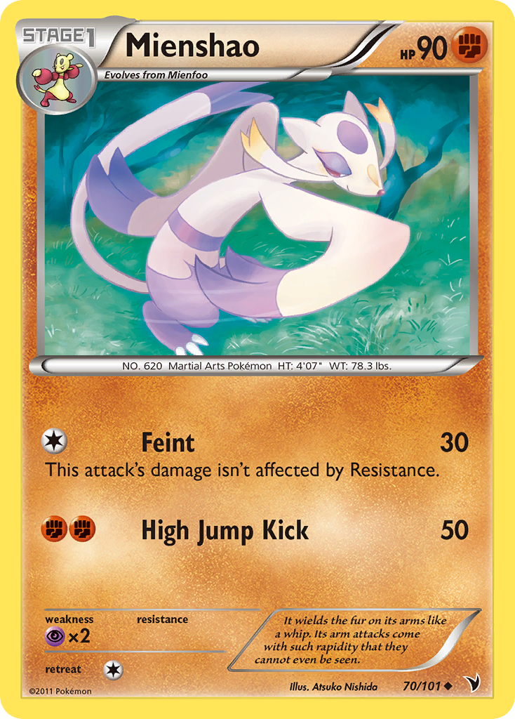 Mienshao (70/101) [Black &amp; White: Noble Victories] 