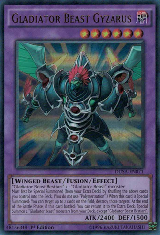 Gladiator Beast Gyzarus [DUSA-EN071] Ultra Rare 