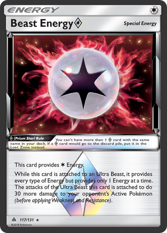 Beast Energy (117/131) (Prism Star) [Sun &amp; Moon: Forbidden Light] 