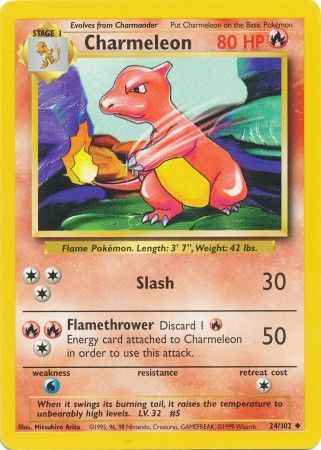 Charmeleon (24/102) [Base Set Unlimited] 