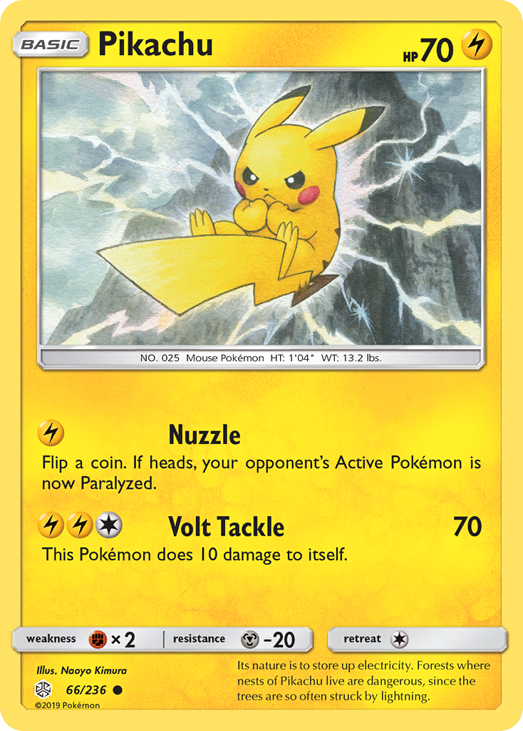 Pikachu (66/236) [Sun &amp; Moon: Cosmic Eclipse] 
