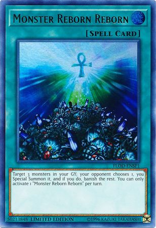 Monster Reborn Reborn [FLOD-ENSP1] Ultra Rare 