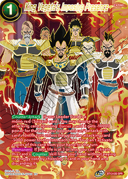 King Vegeta's Imposing Presence (SPR) (BT13-030) [Supreme Rivalry] 