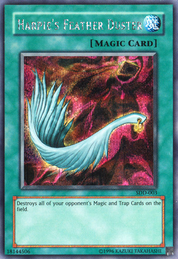 Harpie's Feather Duster [SDD-003] Secret Rare 