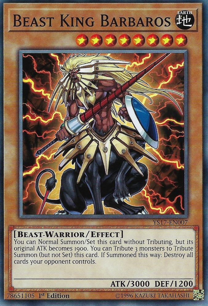 Beast King Barbaros [YS17-EN007] Common 