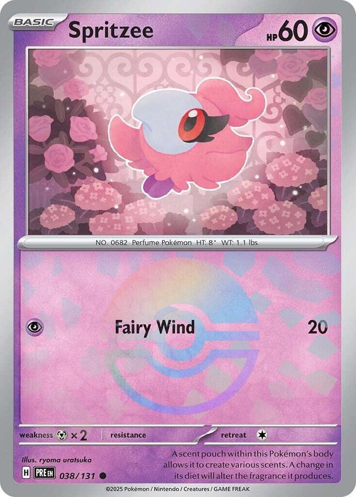 Spritzee (038/131) (Poke Ball Pattern) [Scarlet &amp; Violet: Prismatic Evolutions] 