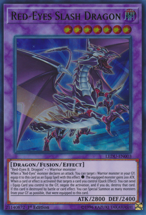 Red-Eyes Slash Dragon [LEDU-EN003] Ultra Rare 