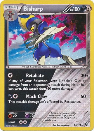 Bisharp (64/114) (Cosmos Holo) [XY: Steam Siege] 