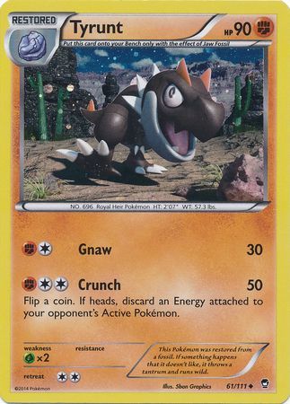 Tyrunt (61/111) (Cosmos Holo) [XY: Furious Fists] 