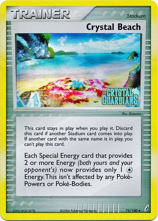 Crystal Beach (75/100) (Stamped) [EX: Crystal Guardians] 