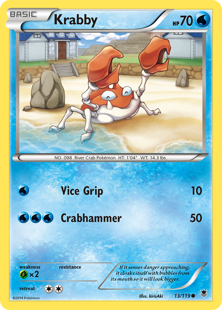 Krabby (13/119) [XY: Phantom Forces] 