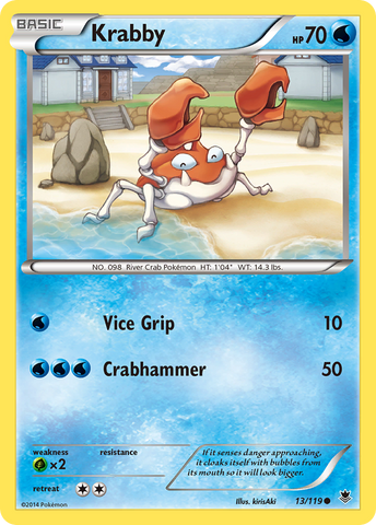 Krabby (13/119) [XY: Phantom Forces] 