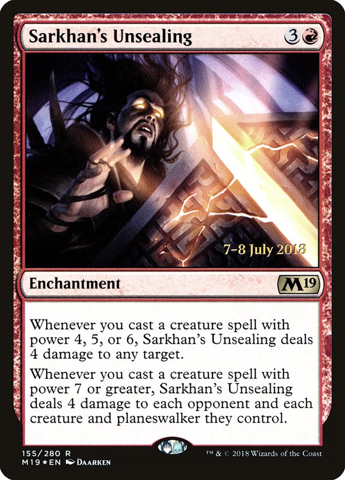 Sarkhan's Unsealing [Core Set 2019 Prerelease Promos] 
