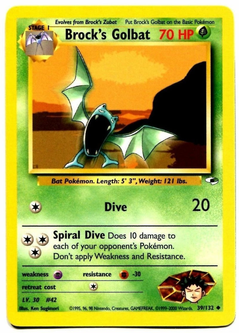 Brock's Golbat (39/132) [Gym Heroes Unlimited] 