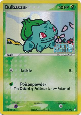 Bulbasaur (45/100) (Stamped) [EX: Crystal Guardians] 