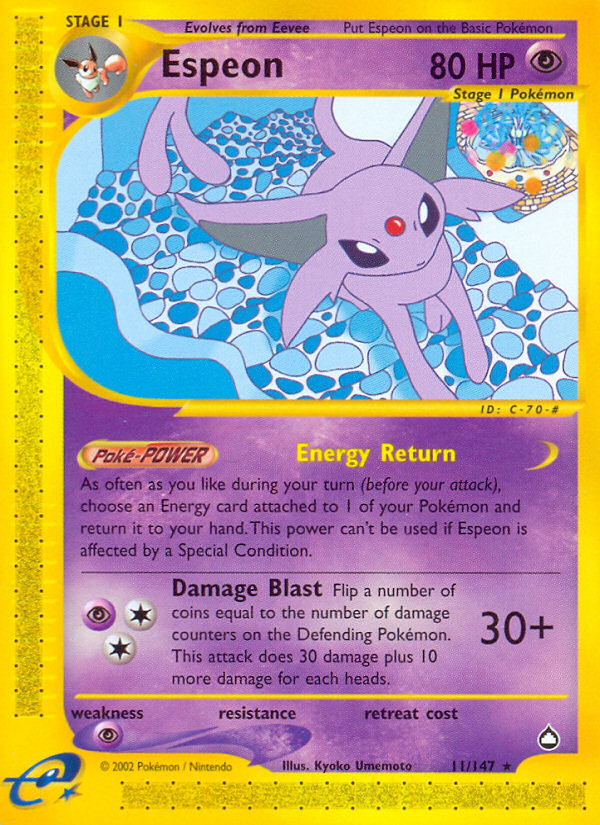 Espeon (11/147) [Aquapolis] 