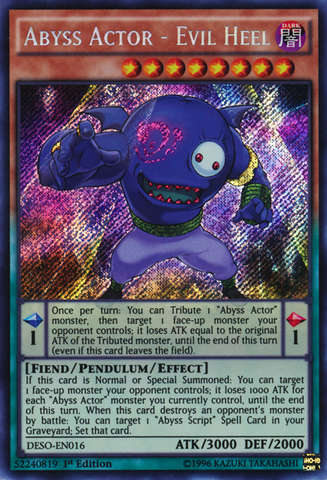 Abyss Actor - Evil Heel [DESO-EN016] Secret Rare 