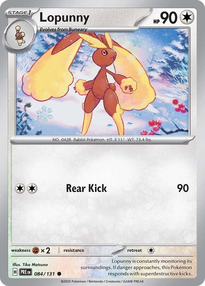 Lopunny (084/131) [Scarlet &amp; Violet: Prismatic Evolutions] 