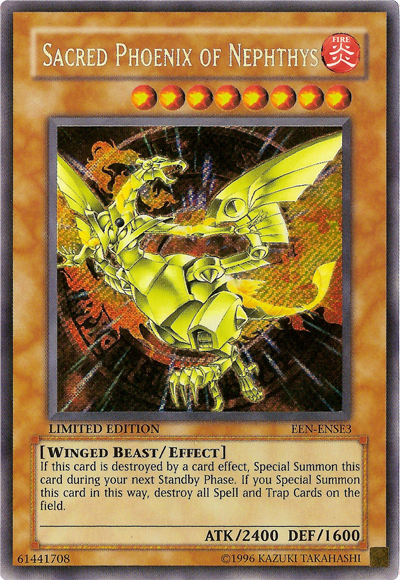 Sacred Phoenix of Nephthys [EEN-ENSE3] Secret Rare 