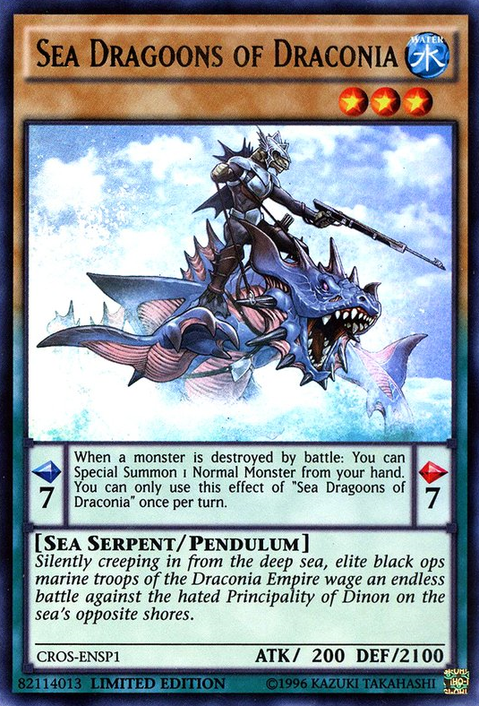 Sea Dragoons of Draconia (CROS-ENSP1) [CROS-ENSP1] Ultra Rare 