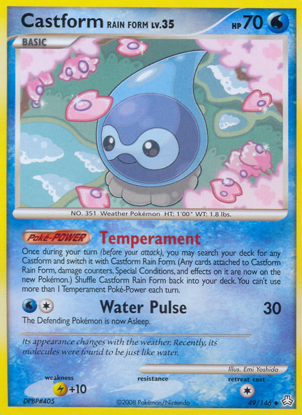 Castform Rain Form (49/146) [Diamond &amp; Pearl: Legends Awakened] 