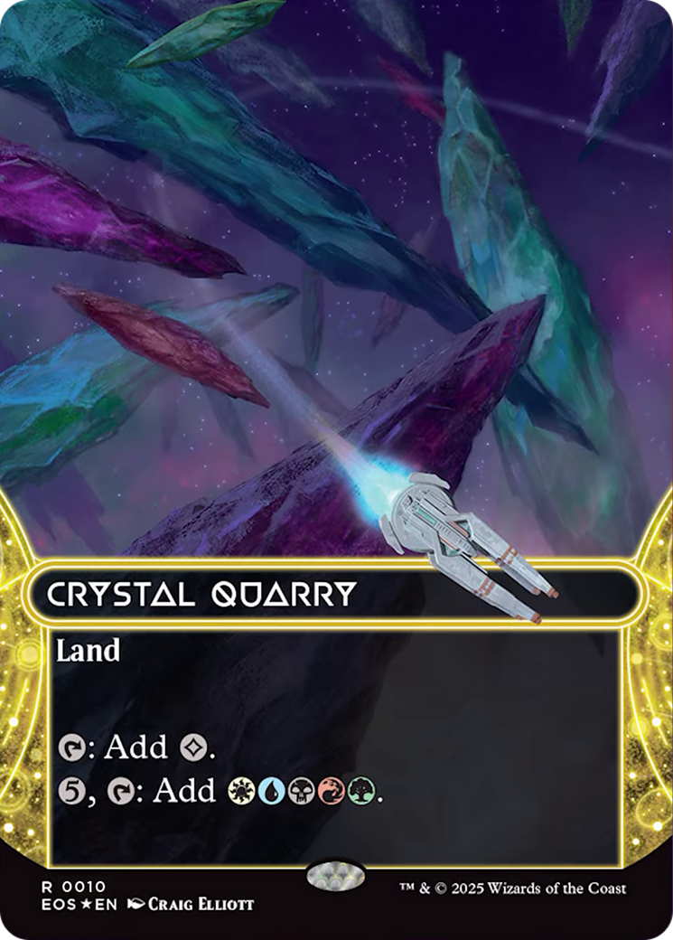 Crystal Quarry (0010) (Borderless) [Edge of Eternities: Stellar Sights] 