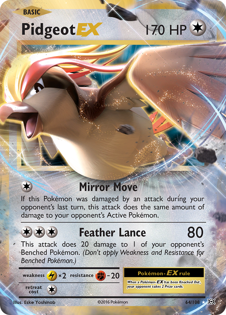 Pidgeot EX (64/108) [XY: Evolutions] 