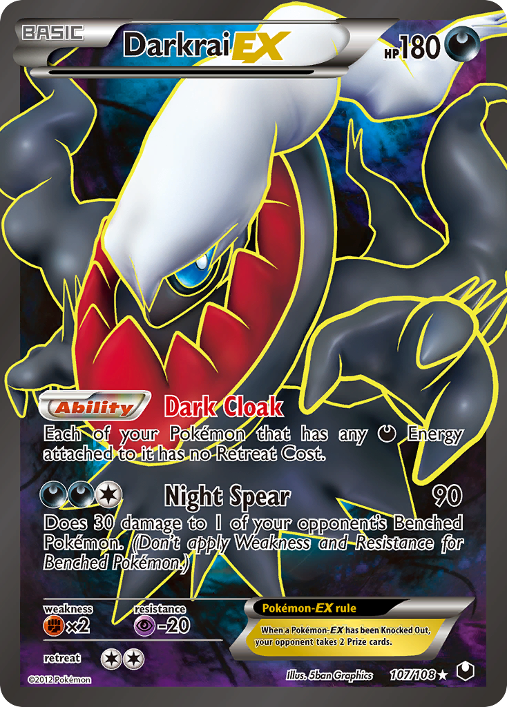 Darkrai EX (107/108) [Black &amp; White: Dark Explorers] 