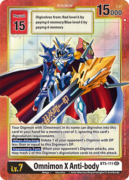 Omnimon X Anti-body [BT5-111] (Alternate Art) [Battle of Omni]