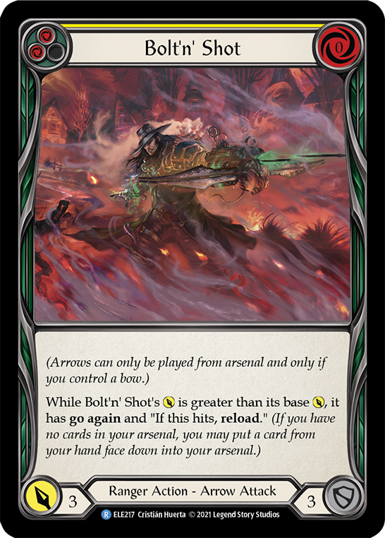 Bolt'n' Shot (Yellow) [ELE217] (Tales of Aria) 1st Edition Rainbow Foil 