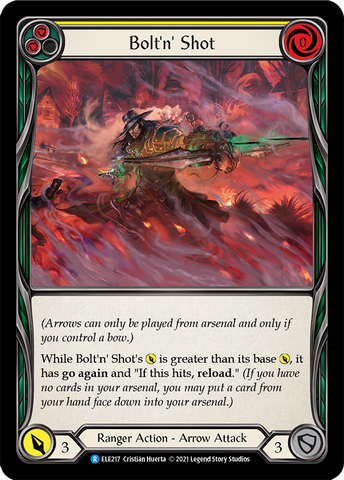 Bolt'n' Shot (Yellow) [ELE217] (Tales of Aria) 1st Edition Rainbow Foil 