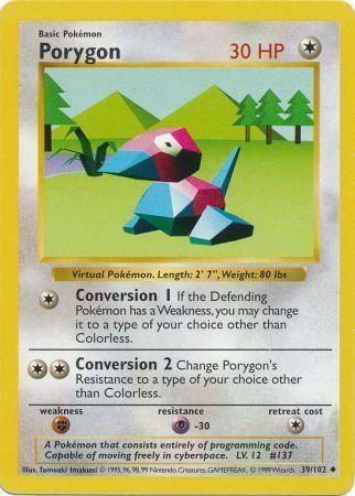 Porygon (39/102) [Base Set Shadowless Unlimited] 