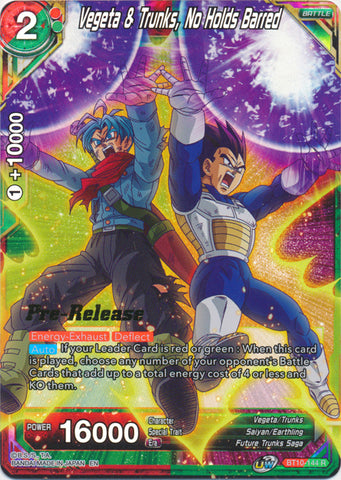 Vegeta &amp; Trunks, No Holds Barred (BT10-144) [Rise of the Unison Warrior Prerelease Promos] 