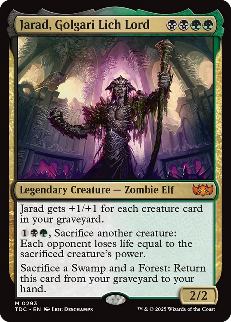 Jarad, Golgari Lich Lord [Tarkir: Dragonstorm Commander] 