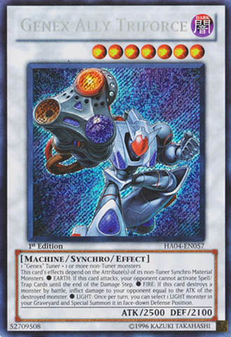 Genex Ally Triforce [HA04-EN057] Secret Rare 