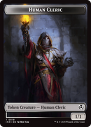 Demon // Human Cleric Double-Sided Token [Innistrad Remastered Tokens] 