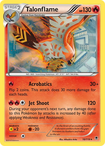 Talonflame (10/119) (Theme Deck Exclusive) [XY: Phantom Forces] 