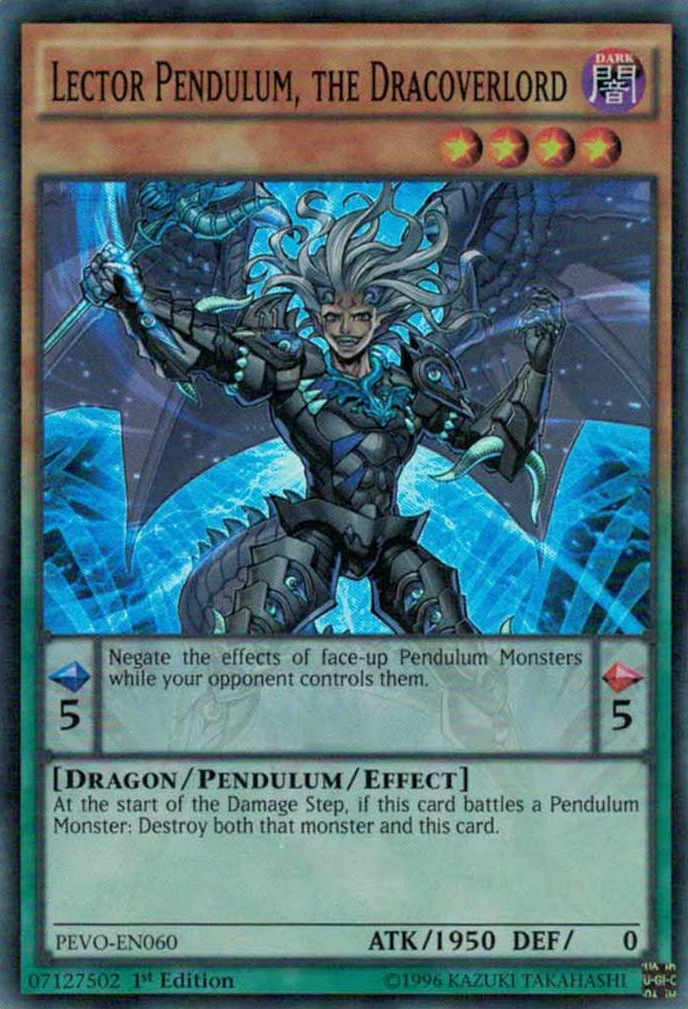 Lector Pendulum, the Dracoverlord [PEVO-EN060] Super Rare 
