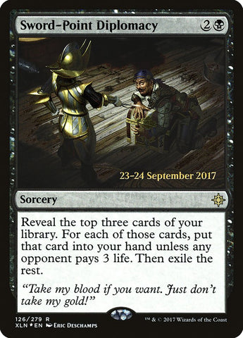 Sword-Point Diplomacy [Ixalan Prerelease Promos] 