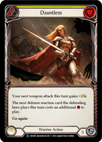 Dauntless (Yellow) [U-CRU086] (Crucible of War Unlimited) Unlimited Rainbow Foil 