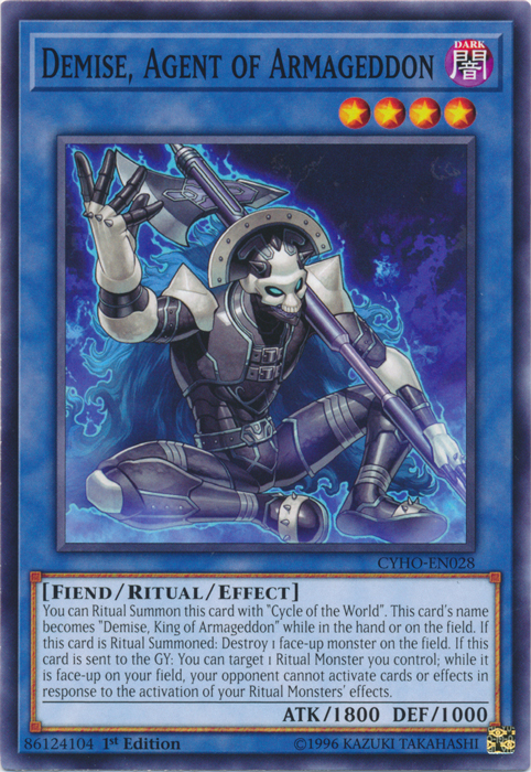 Demise, Agent of Armageddon [CYHO-EN028] Common 