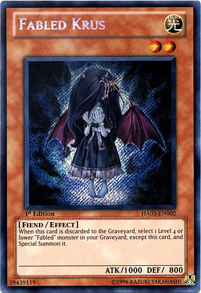 Fabled Krus [HA03-EN002] Secret Rare 