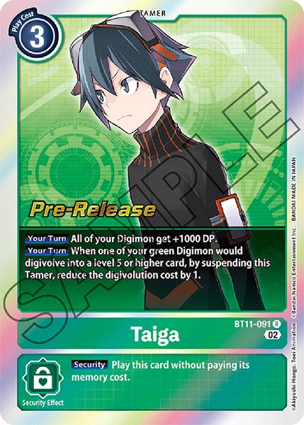 Taiga [BT11-091] [Dimensional Phase Pre-Release Promos] 