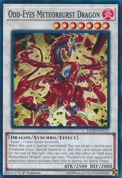 Odd-Eyes Meteorburst Dragon [LEDD-ENC31] Common 