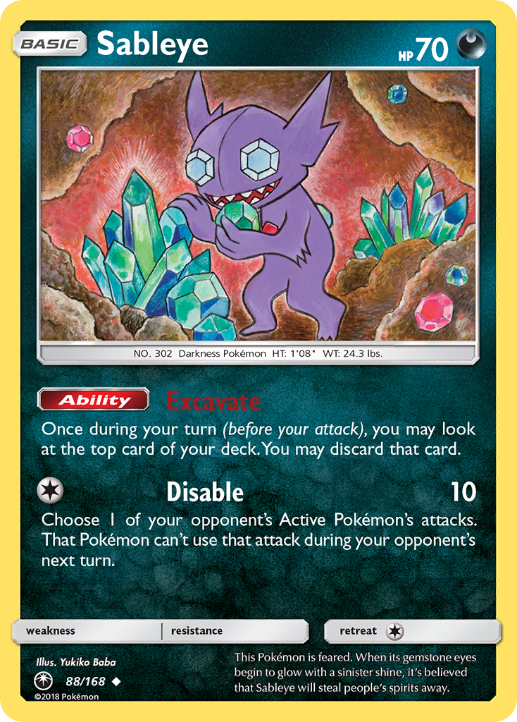 Sableye (88/168) [Sun &amp; Moon: Celestial Storm] 