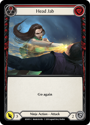 Head Jab (Red) [KSU011-C] (Katsu Hero Deck) 1st Edition Normal 