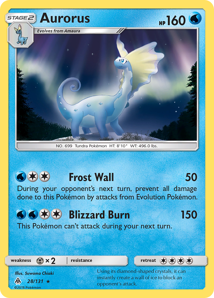 Aurorus (28/131) [Sun &amp; Moon: Forbidden Light] 