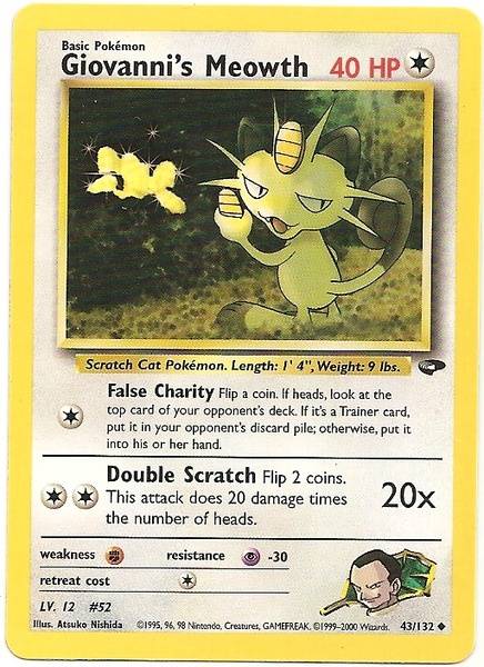 Giovanni's Meowth (43/132) [Gym Challenge Unlimited] 