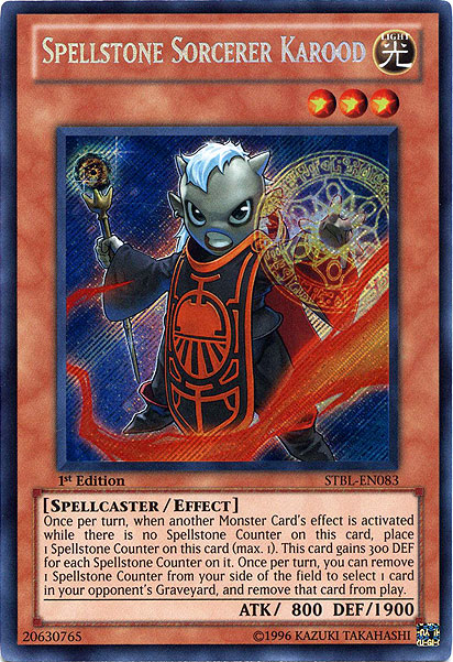 Spellstone Sorcerer Karood [STBL-EN083] Secret Rare 